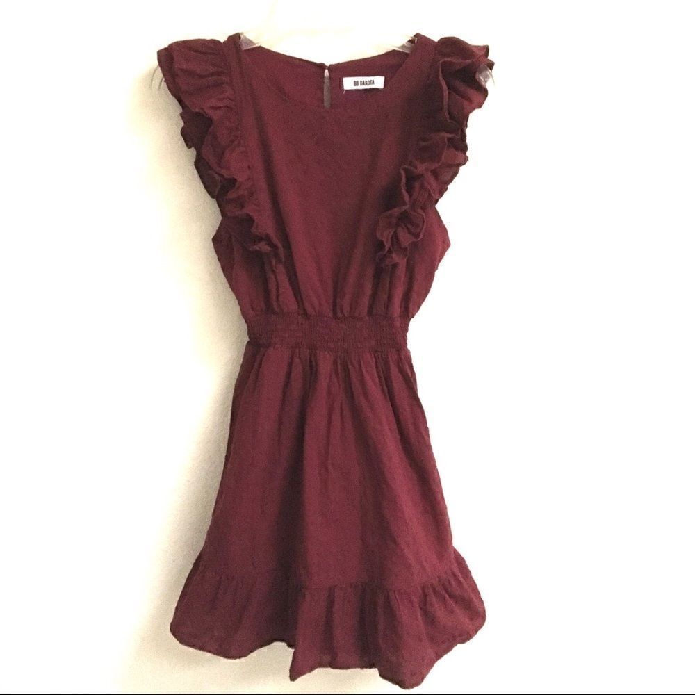 BB Dakota smock break dot patterned dress XS